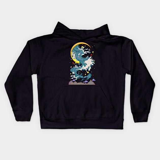 Wave Kids Hoodie by WordFandom